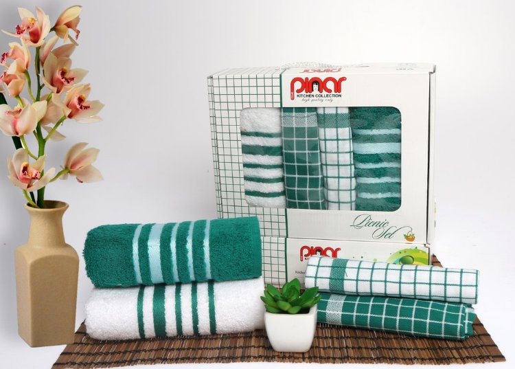 Комплект кухонных полотенец PINAR Пикник 40х60 4 шт 2142/CHAR001